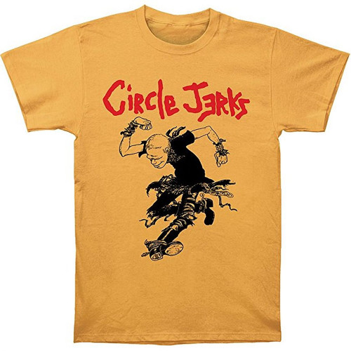 Circle Jerks Skank Man Fitted Men's Yellow T-Shirt