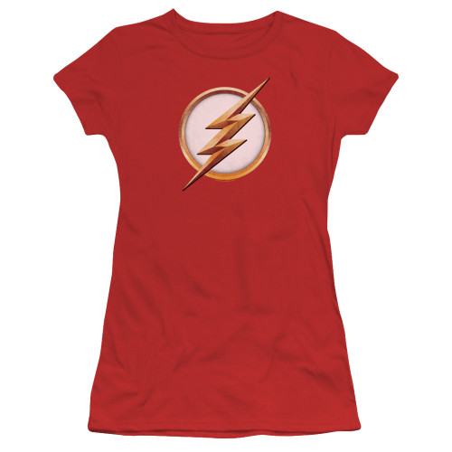 The Flash Season 4 Logo Junior Women's T-Shirt Red