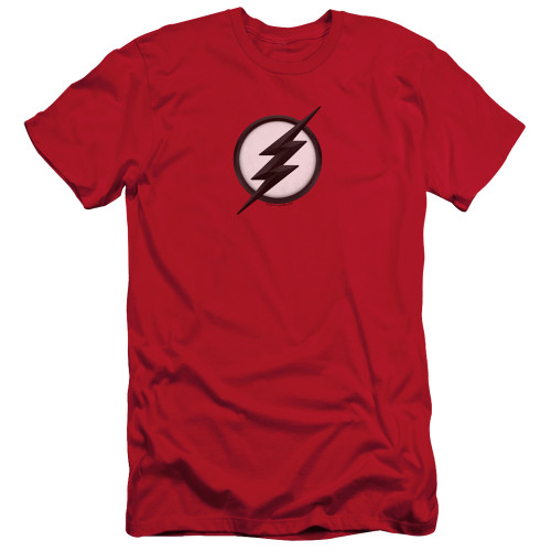 The Flash Jesse Quick Logo Adult 30/1 T-Shirt Red