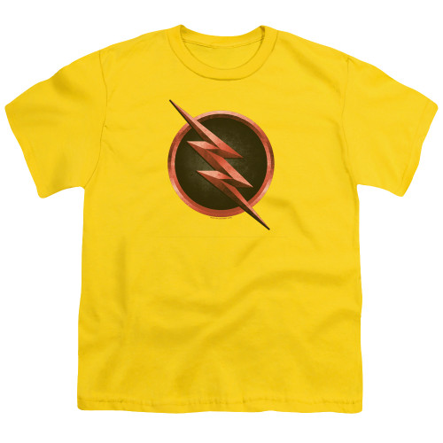 The Flash Reverse The Flash Logo Youth T-Shirt Yellow