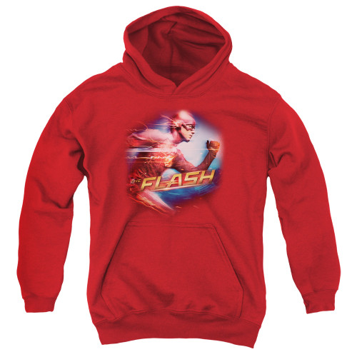 The Flash Fastest Man Youth Pullover Hoodie Sweatshirt Red