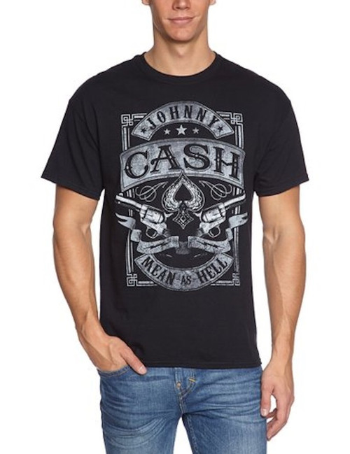 Johnny Cash Mean as Hell T-Shirt