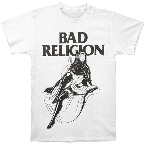 Bad Religion Sexy Nun Men's White T-Shirt