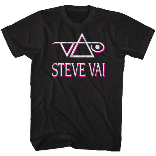 Steve Vai Logo Black Adult T-Shirt