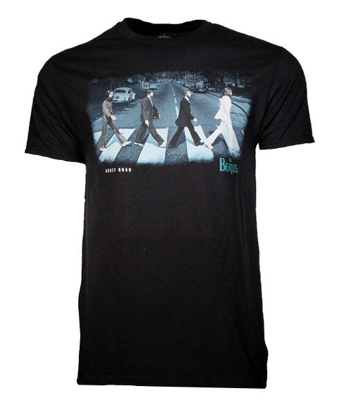 Beatles Abbey Stride Black Classic T-Shirt