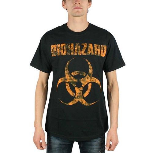 Biohazard Distressed Logo T-Shirt