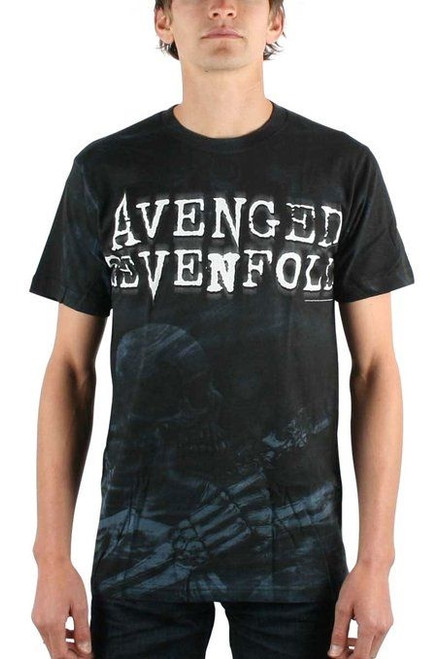 Avenged Sevenfold - Skeleton Mist All Over T-Shirt