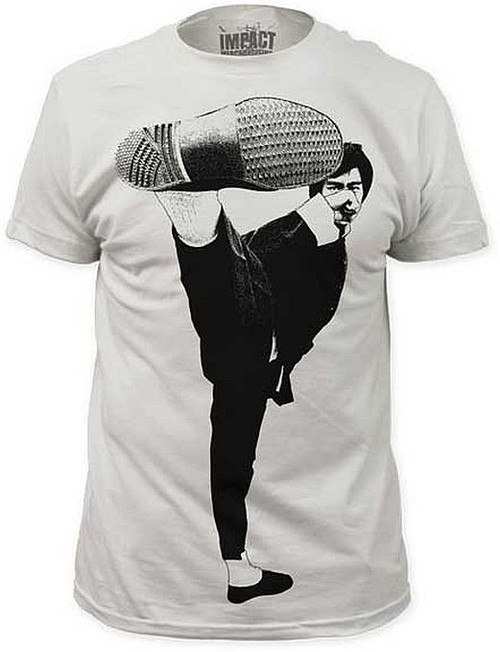 Bruce Lee Side Kick Big Print Subway T-Shirt