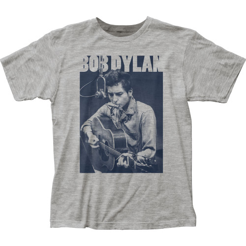 Bob Dylan Harmonica Fitted Classic Jersey T-Shirt