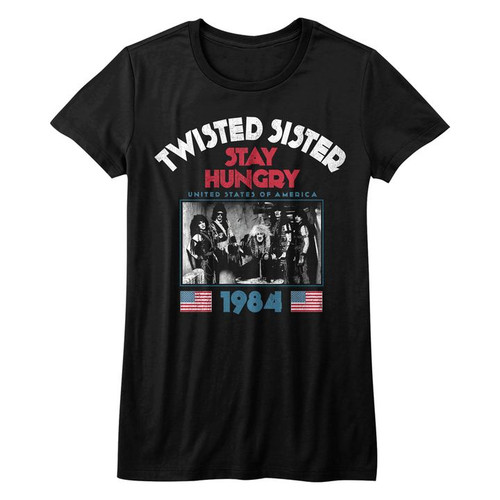 Twisted Sister Stay Hungry Black Women's Bella T-Shirt