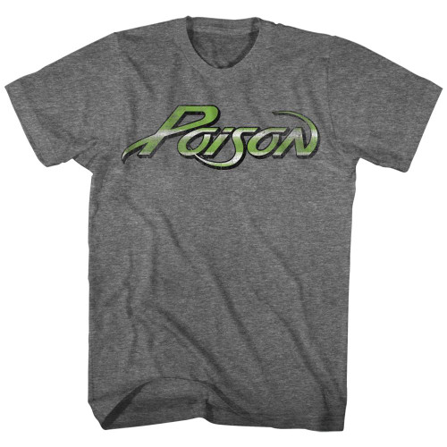 Poison Logo Heather Adult T-Shirt - Clearance