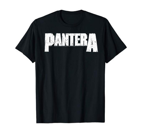 Pantera Official White Logo T-Shirt