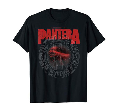Pantera Official Vulgar Display of Power Circle T-Shirt