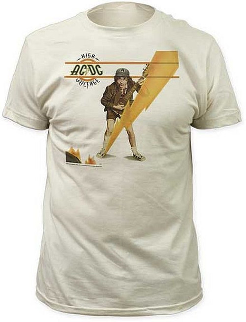 AC/DC High Voltage Cover Fitted T-Shirt
