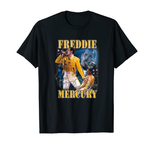 Freddie Mercury Queen Official Live Homage Champion T-Shirt
