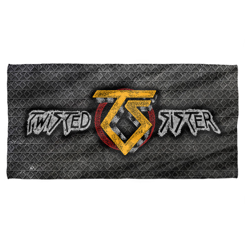 Twisted Sister Twisted Metal Cotton Front Poly Back Beach Towel-30x60