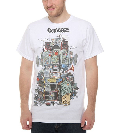 Gorillaz Multi Boomboxes T-Shirt