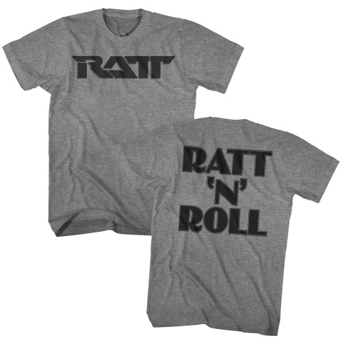 Ratt Ratt Roll Graphite Heather Adult T-Shirt Clearance