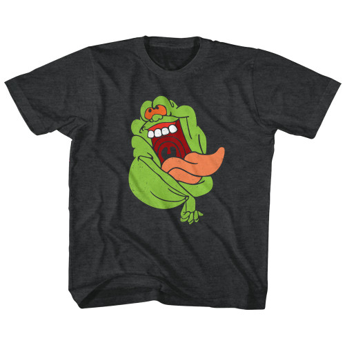 The Real Ghostbusters Slimer Black Heather Children's T-Shirt Clearance
