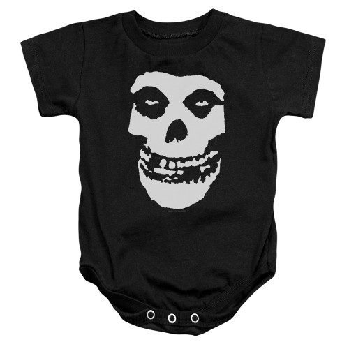 Misfits Fiend Skull Infant Baby Snapsuit Onesie Black Clearance