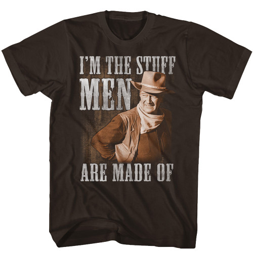 John Wayne The Stuff Dark Brown Adult T-Shirt Clearance