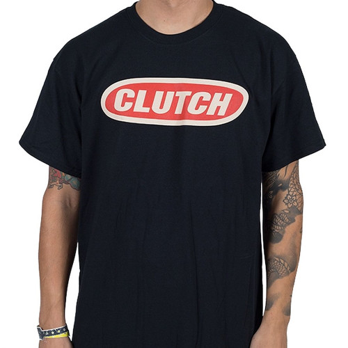 Clutch Psychic Warfare Oval Logo Men's Black T-Shirt