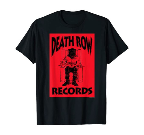Death Row Records Logo Black Box Reversed T-Shirt