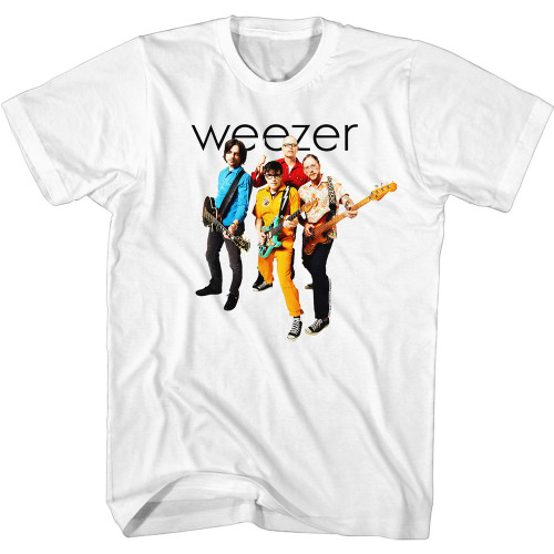 Weezer The Band White Adult T-Shirt