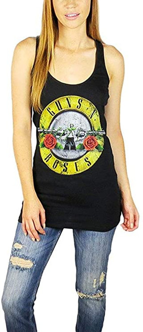 Guns N Roses Bullet Women's Racerback Tank Top T-Shirt