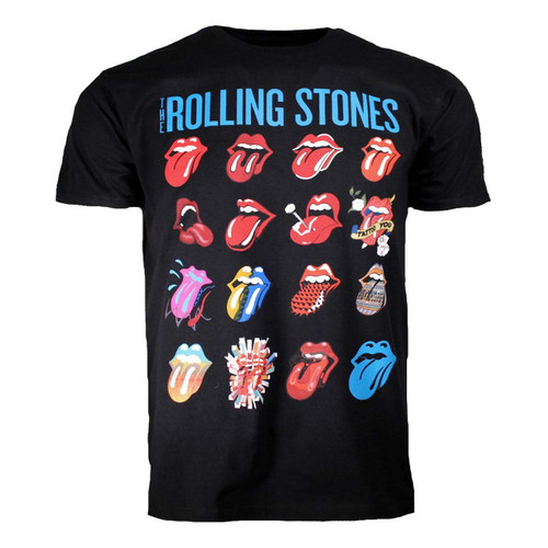 Rolling Stones Evolution Blue And Lonesome Black T-Shirt