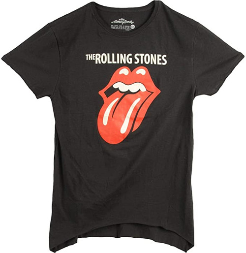 Rolling Stones Classic Tongue Junior Women's Text T-Shirt