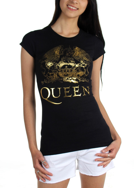 Queen Classic Gold Logo Junior Women's T-Shirt