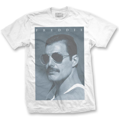 Queen Freddie Mercury Blue White T-Shirt