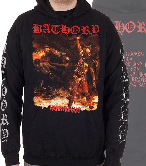 Bathory Hammerheart Pullover Hoodie Sweatshirt