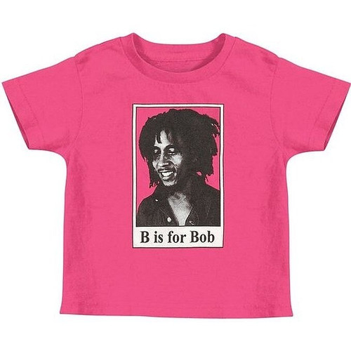 Bob Marley B Is For Bob Classic Pink Toddler T-Shirt
