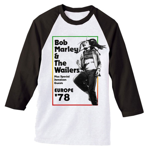 Bob Marley Europe 78 Women's Raglan T-Shirt