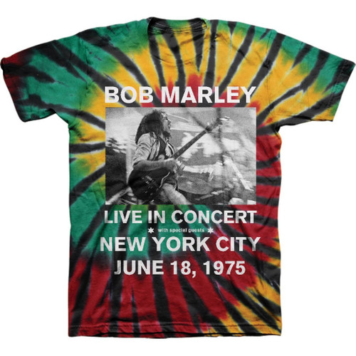 Bob Marley Live In NYC Tie Dye T-Shirt