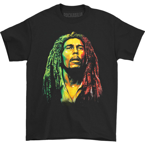 Bob Marley Rasta Airbrush Portrait Plus Size Women's T-Shirt