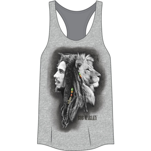 Bob Marley Profiles Women's Racerback Tank Top T-Shirt