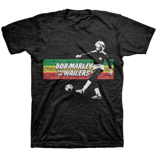 Bob Marley Soccer Rasta Stripe T-Shirt