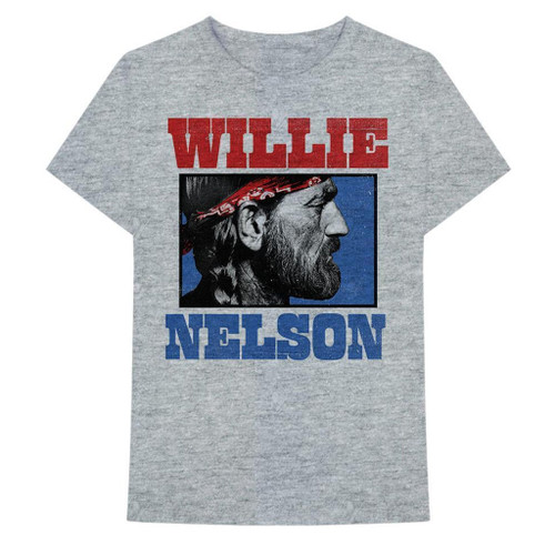Willie Nelson Stare Grey T-Shirt