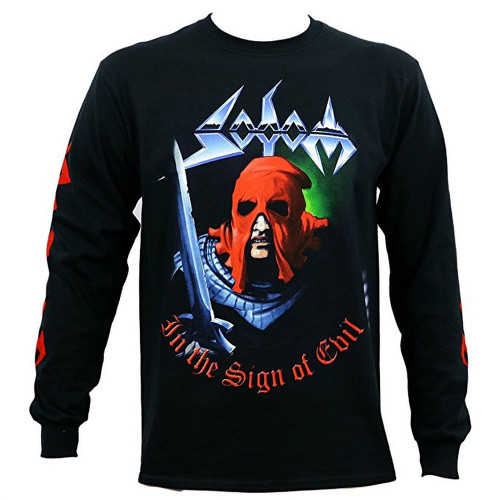 Sodom In The Sign of Evil Men's Black Long Sleeve T-Shirt