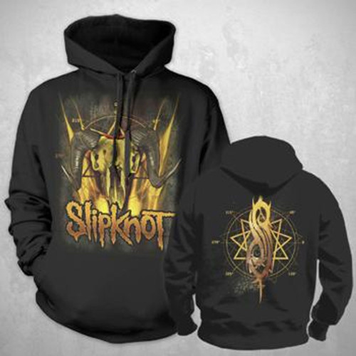 Slipknot Cattle Skull Pullover Hoodie Sweatshirt
