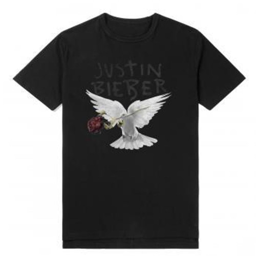 Justin Bieber Dove With Dead Rose T-Shirt