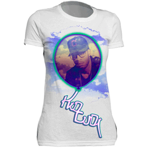 Kid Cudi Clouds Balloon Junior Women's T-Shirt