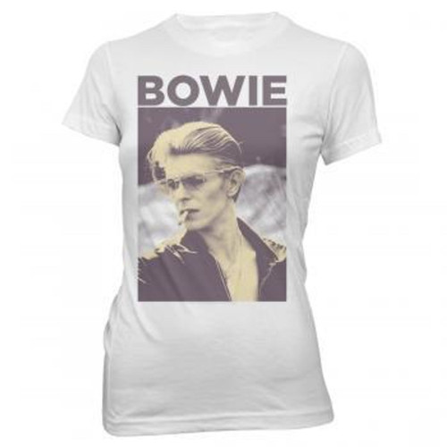 David Bowie Smoke Photo Junior Women's T-Shirt