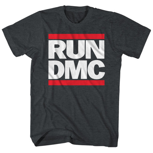 Run DMC DMC Logo Charcoal Heather T-Shirt
