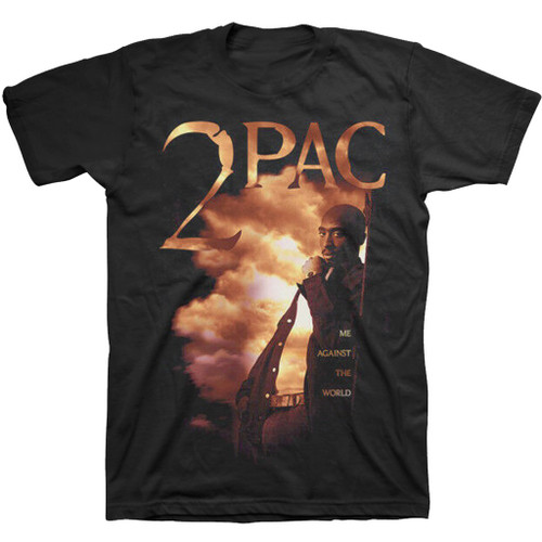 Tupac Me Against Photo Black T-Shirt