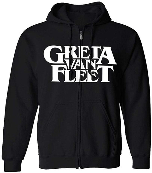 Greta Van Fleet Logo Zip Up Hoodie Sweatshirt