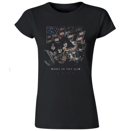 Kiss Made In USA Junior Women's  T-Shirt